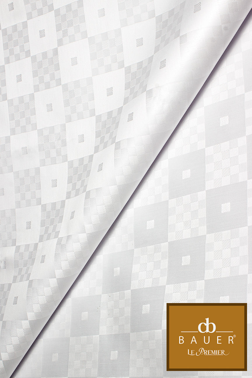 Bauer Le Premier Brocade - Blp1032 - White – Hilton Textiles - London