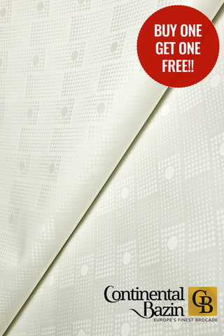 Continental Brocade - CBB006 | Cream - BUY 1 GET 1 FREE!