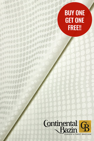 Continental Brocade - CBB007 | Cream - BUY 1 GET 1 FREE!