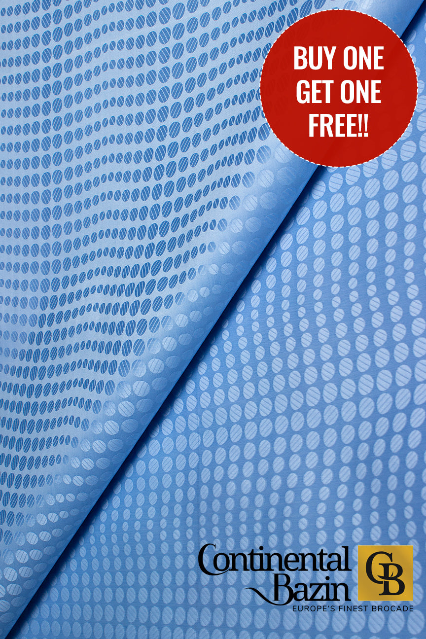 Continental Brocade - CBB009 | Sky Blue - BUY 1 GET 1 FREE!