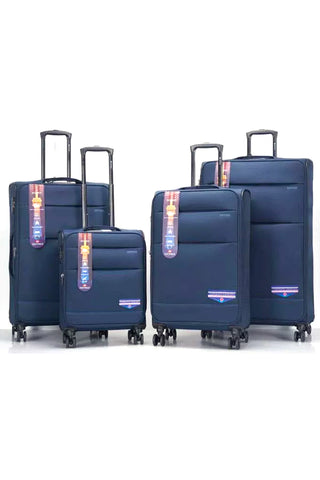 Aviate JUST PACKS - Ultra-Light 4-Piece Luggage Set in Blue- AJP001