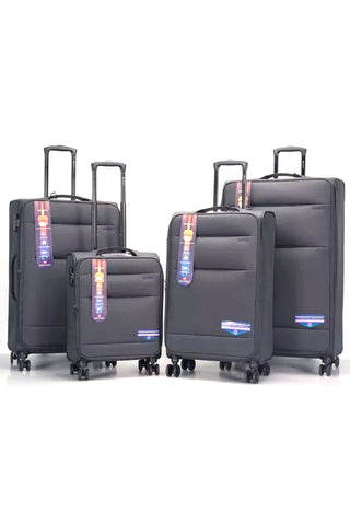 Aviate JUST PACKS - Ultra-Light 4-Piece Luggage Set in Grey- AJP001