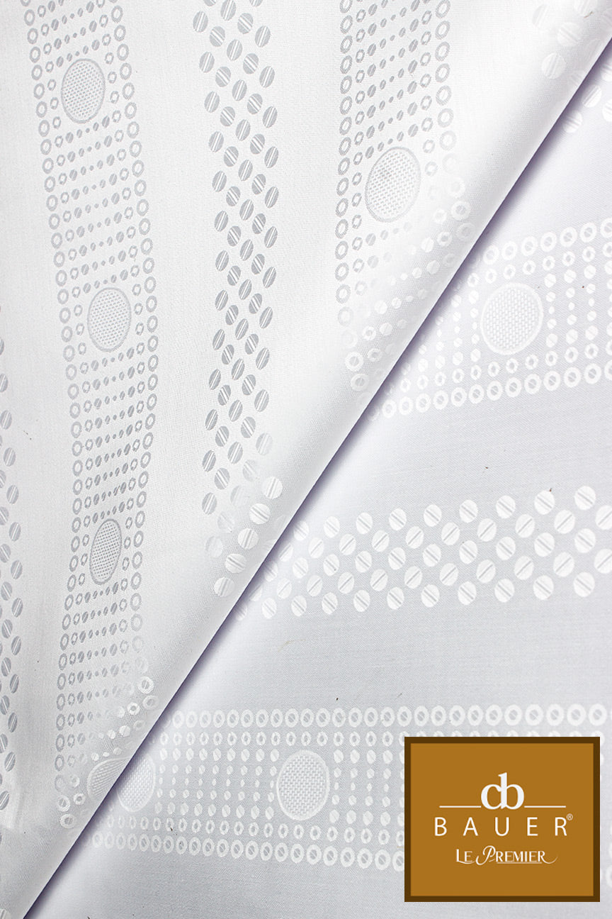 Bauer Le Premier Brocade - BLP016 - White – Hilton Textiles - London