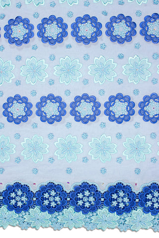 High Quality Lace - HQL1001 - Sky Blue, Baby Blue & Royal Blue