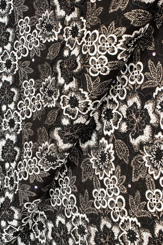 FSL650 - Stunning Fine Lace -  Black & White