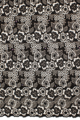 FSL650 - Stunning Fine Lace -  Black & White