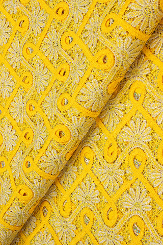 Sequence Guipure Lace - SGPL104 - Sunshine Yellow