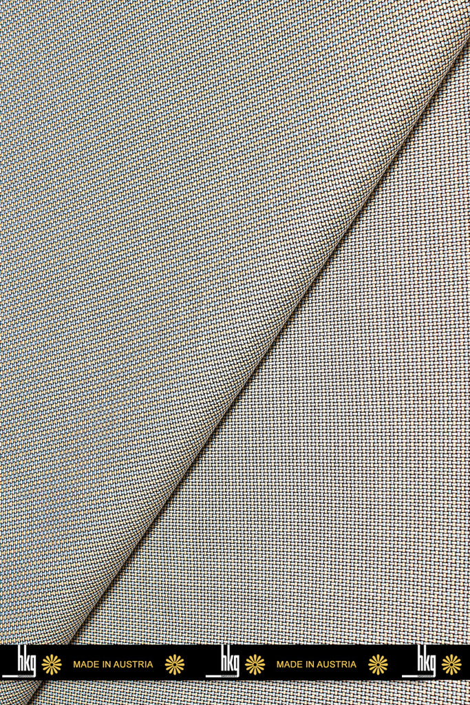 HKG Swiss Voile - HKG0157 - Cream & Sky Blue