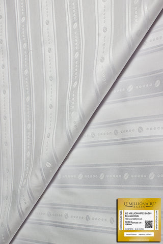 Le Millionaire Brocade & Voile Edition - White - LMBV007