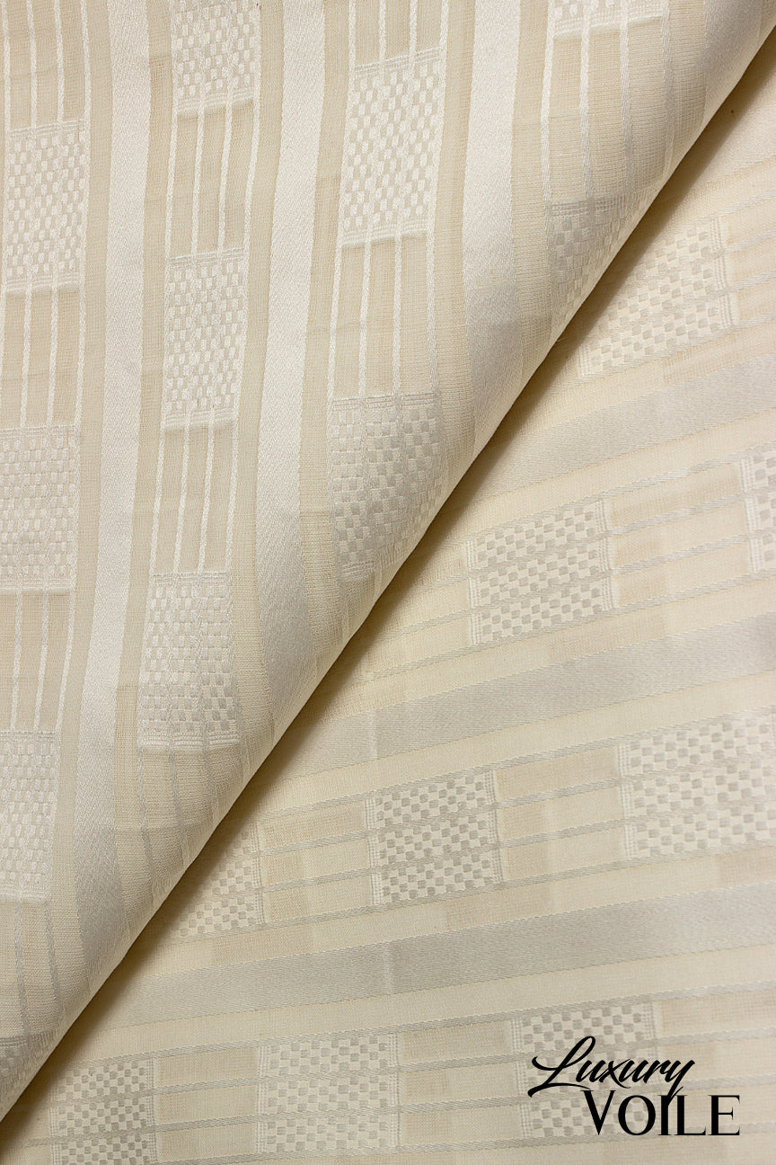 Hilton Luxury Voile - 10 Yards - LXV002 - Cream – Hilton Textiles - London