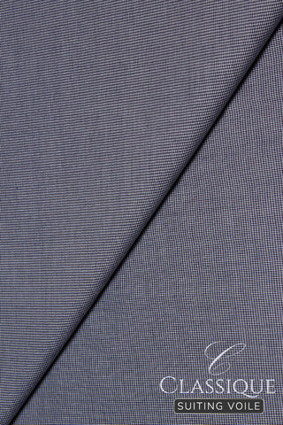 Classique Suiting Voile - CSV033 - Ash & White