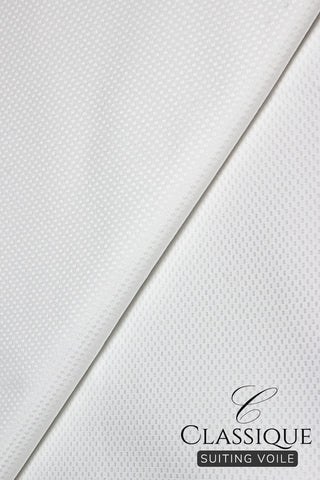 Classique Suiting Voile - CSV036 - White