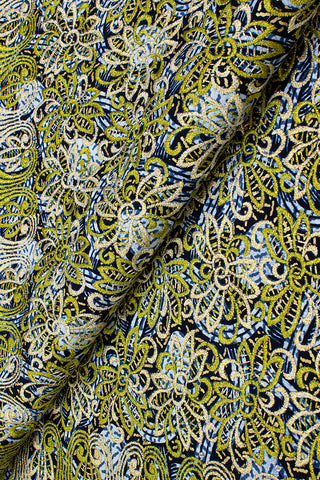 Vlisco Wax Gold with Lace Embroidery - VHL5083