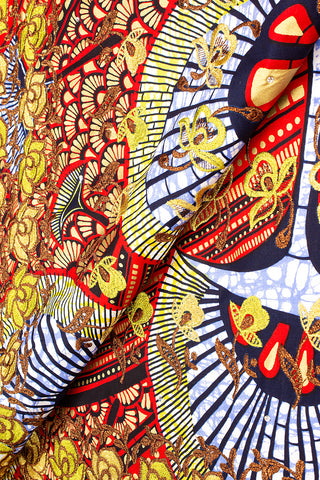 Vlisco Super Wax Gold Exclusive with Lace Embroidery - VHL5095