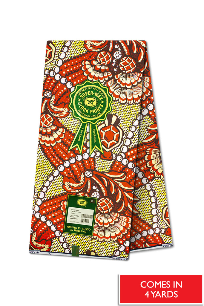 Vlisco Super Wax Exclusive Gold – Hilton Textiles London