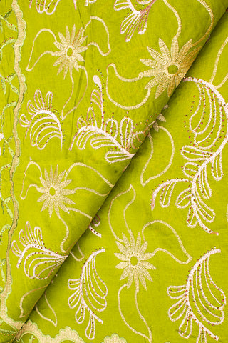 Voile Lace Exclusive in Lime & Gold - VL5179