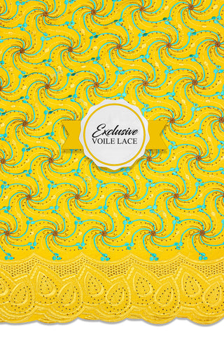 Voile Lace Exclusive in Yellow - VL5112