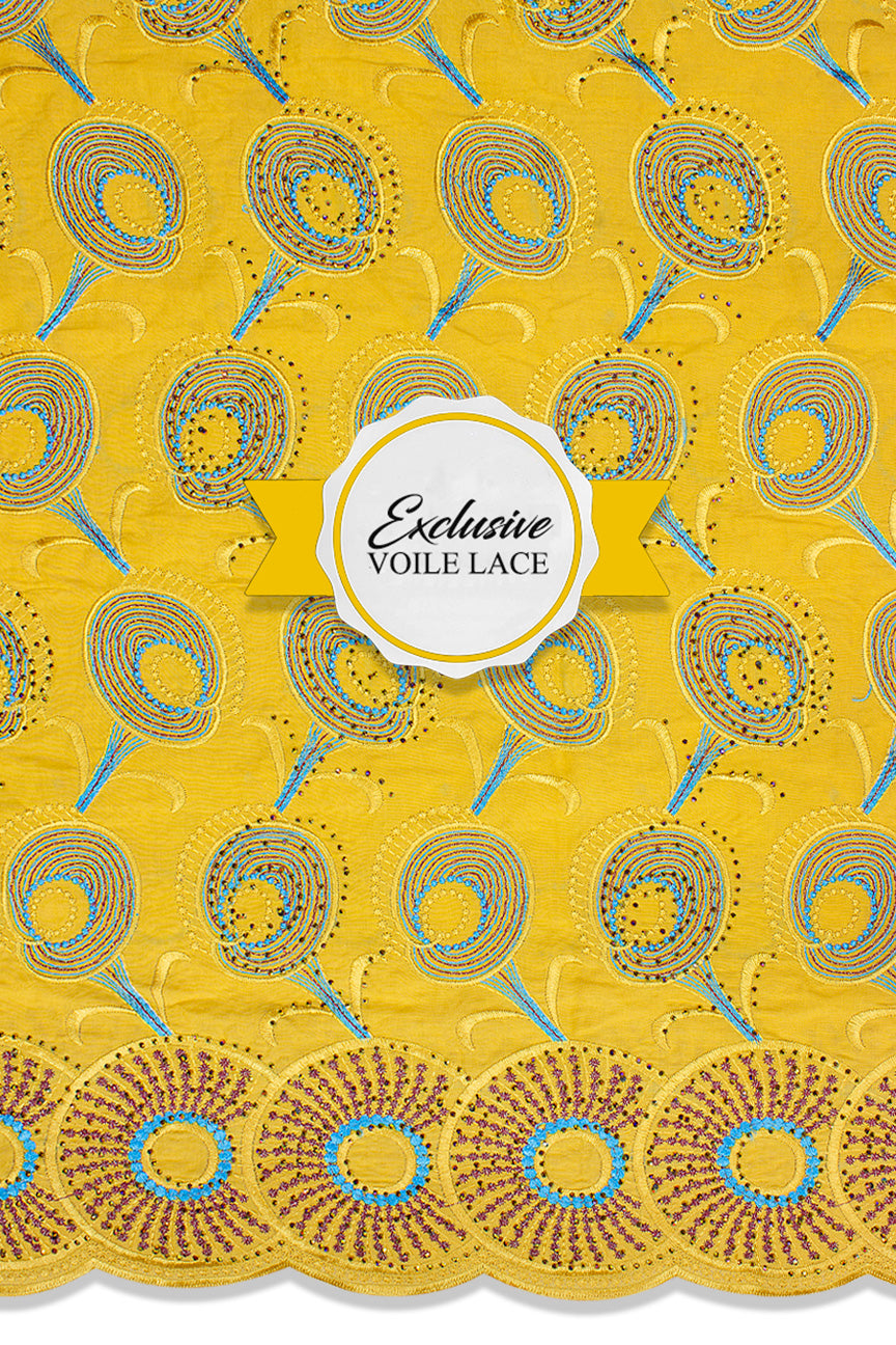 Voile Lace Exclusive in Sunshine Yellow - VL5125